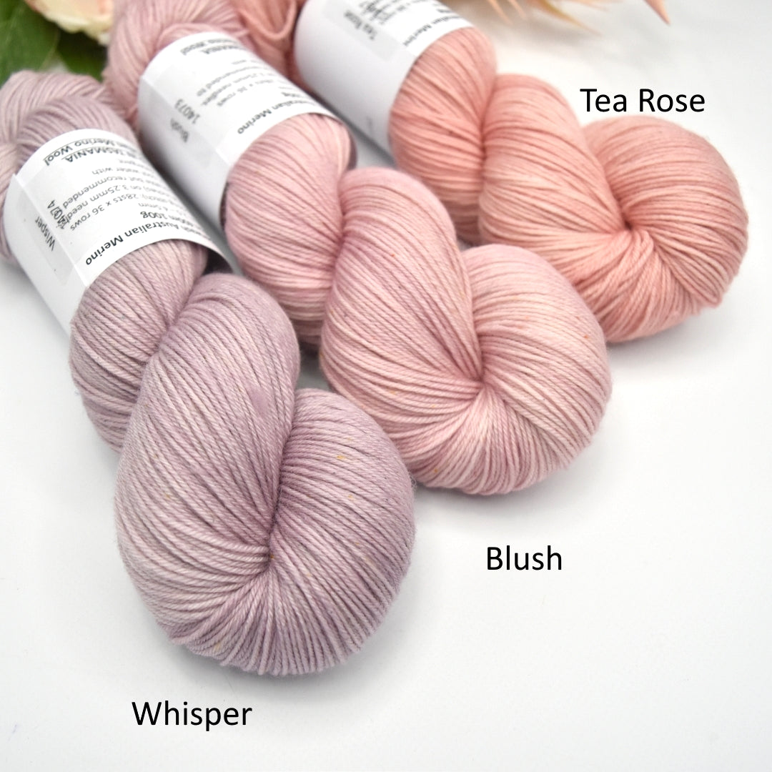 4 ply Supreme Sock Knitting Yarn Hand Dyed Whisper| Sock Yarn | Sally Ridgway | Shop Wool, Felt and Fibre Online