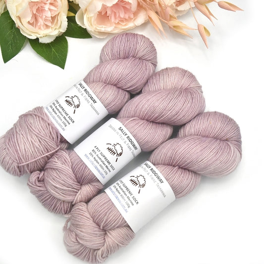 4 ply Supreme Sock Knitting Yarn Hand Dyed Whisper| Sock Yarn | Sally Ridgway | Shop Wool, Felt and Fibre Online