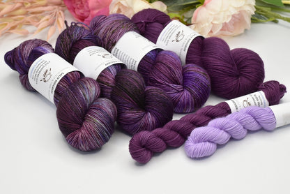 4 ply Supreme Sock Yarn Hand Cyber Grape| Sock Yarn | Sally Ridgway | Shop Wool, Felt and Fibre Online