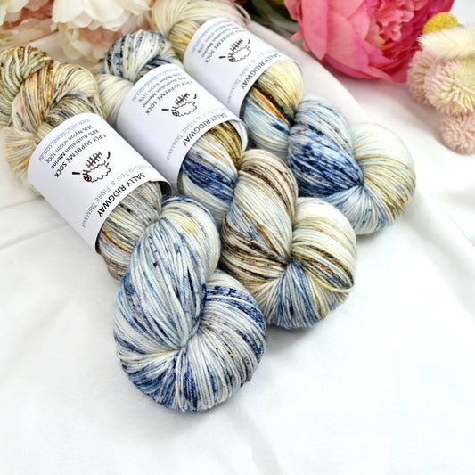 4 ply Supreme Sock Yarn Hand Dyed Beach Pebble| Sock Yarn | Sally Ridgway | Shop Wool, Felt and Fibre Online