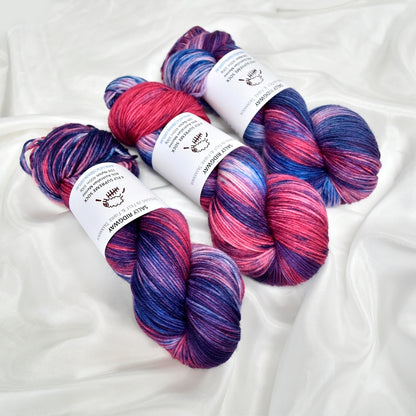 Blueberry Crush 4 ply Supreme Sock Yarn Hand Dyed| Sock Yarn | Sally Ridgway | Shop Wool, Felt and Fibre Online