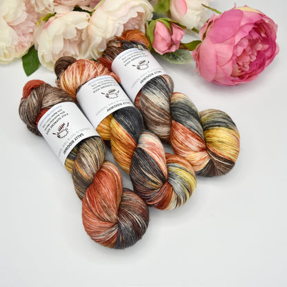 4 ply Supreme Sock Yarn Hand Dyed Brickworks| Sock Yarn | Sally Ridgway | Shop Wool, Felt and Fibre Online