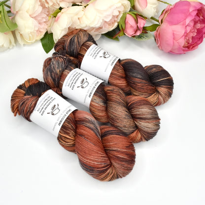 4 ply Supreme Sock Yarn Hand Dyed Dingo Den| Sock Yarn | Sally Ridgway | Shop Wool, Felt and Fibre Online