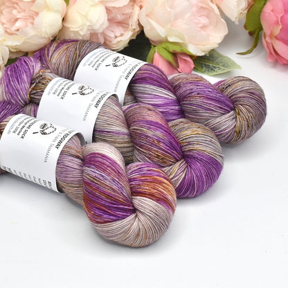 4 ply Supreme Sock Yarn Hand Dyed Faded Roses| Sock Yarn | Sally Ridgway | Shop Wool, Felt and Fibre Online