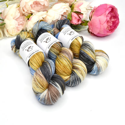 4 ply Supreme Sock Yarn Hand Dyed Headland| Sock Yarn | Sally Ridgway | Shop Wool, Felt and Fibre Online