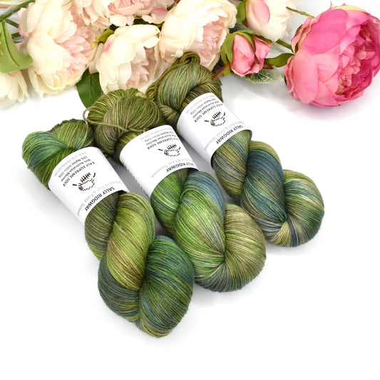 4 ply Supreme Sock Yarn Hand Dyed Thicket 13380| Sock Yarn | Sally Ridgway | Shop Wool, Felt and Fibre Online