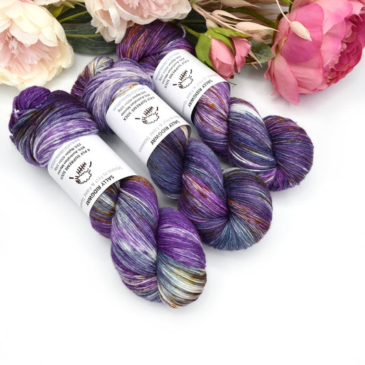 4 ply Supreme Sock Yarn Hand Dyed Witchery| Sock Yarn | Sally Ridgway | Shop Wool, Felt and Fibre Online