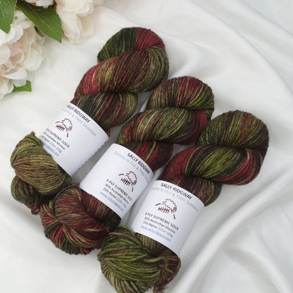 8 ply Supreme Sock in Chestnut| 8 Ply Supreme Sock | Sally Ridgway | Shop Wool, Felt and Fibre Online