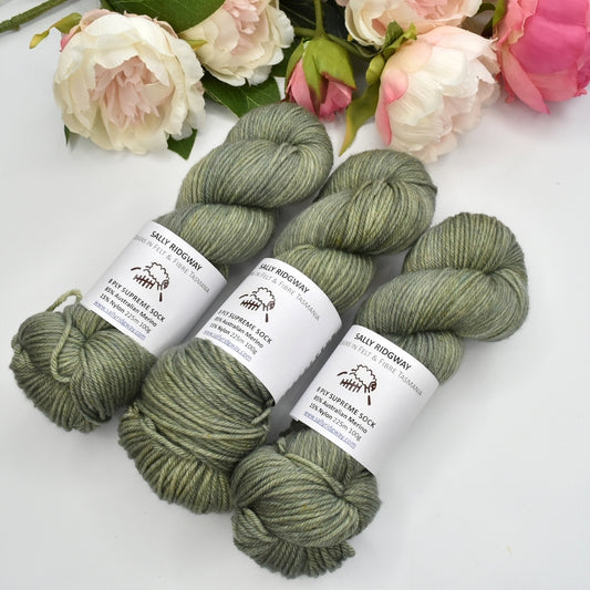 8 ply Supreme Sock in Clover Glow| 8 Ply Supreme Sock | Sally Ridgway | Shop Wool, Felt and Fibre Online
