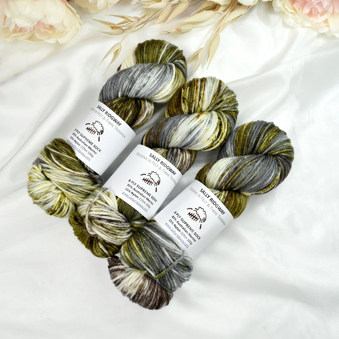 8 Ply Supreme Sock in Forest Walk| 8 Ply Supreme Sock | Sally Ridgway | Shop Wool, Felt and Fibre Online