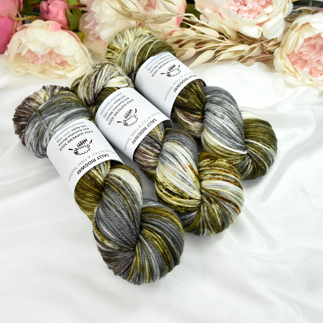 8 Ply Supreme Sock in Forest Walk| 8 Ply Supreme Sock | Sally Ridgway | Shop Wool, Felt and Fibre Online