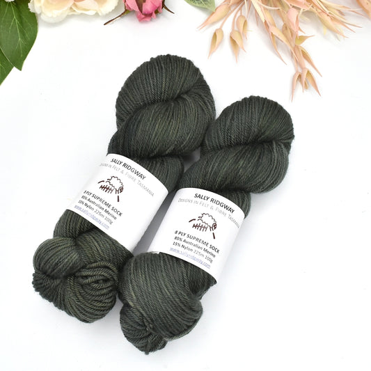 8 ply Supreme Sock in Lichen Leaves| 8 Ply Supreme Sock | Sally Ridgway | Shop Wool, Felt and Fibre Online