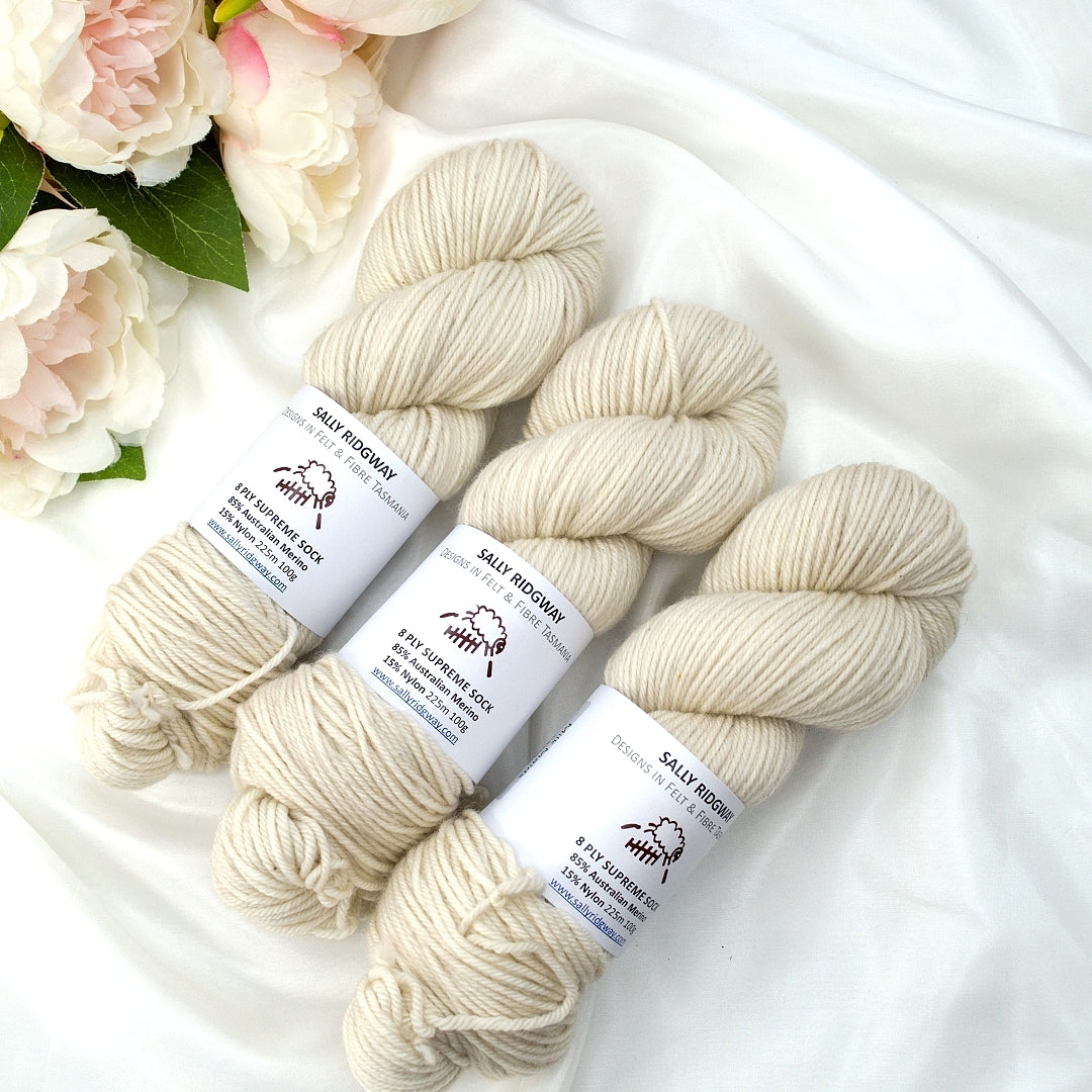 8 ply Supreme Sock in Milk Maids| 8 Ply Supreme Sock | Sally Ridgway | Shop Wool, Felt and Fibre Online