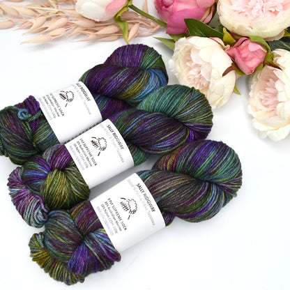 8 ply Supreme Sock in Peacock| 8 Ply Supreme Sock | Sally Ridgway | Shop Wool, Felt and Fibre Online