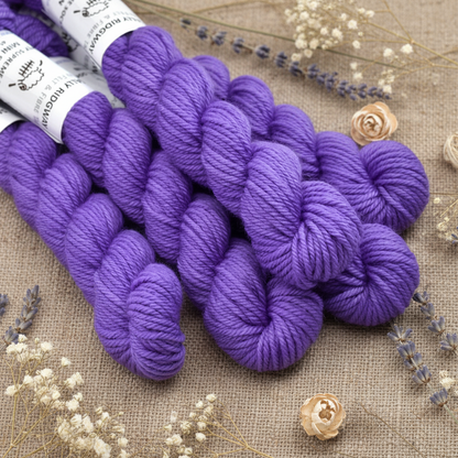 8 Ply Supreme Sock Mini Skein in Wild Iris| 8 Ply Mini Skeins | Sally Ridgway | Shop Wool, Felt and Fibre Online