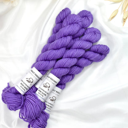 8 Ply Supreme Sock Mini Skein in Wild Iris| 8 Ply Mini Skeins | Sally Ridgway | Shop Wool, Felt and Fibre Online