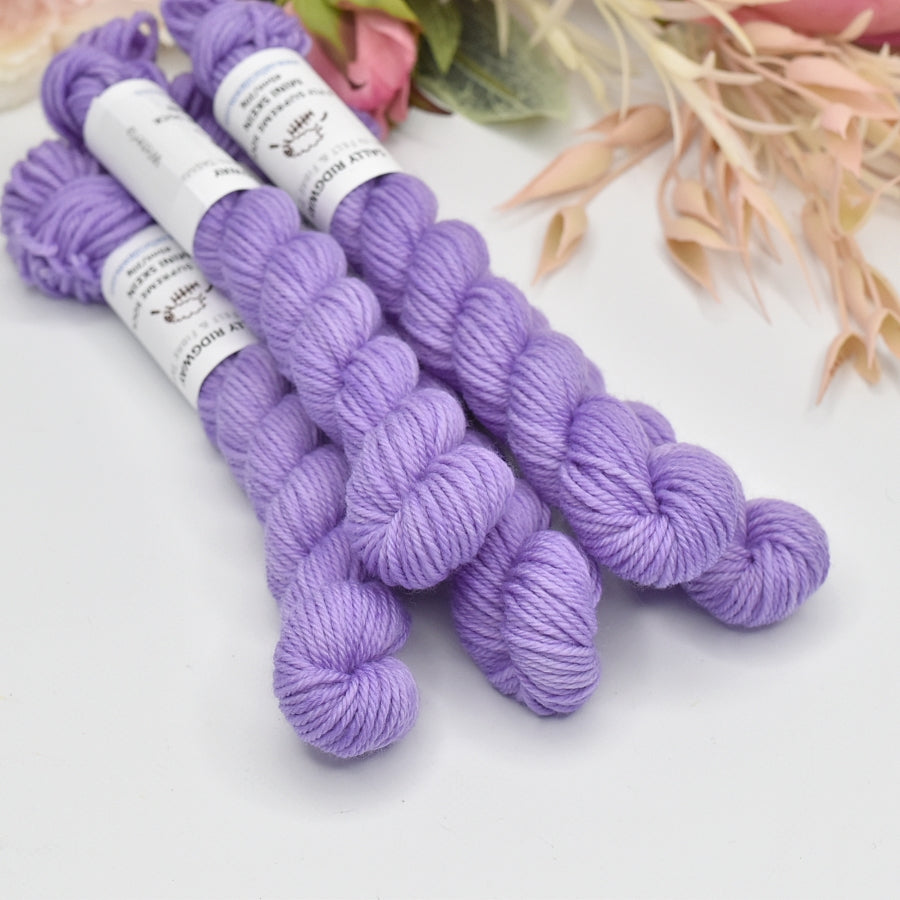 8 Ply Supreme Sock Mini Skein in Wisteria| 8 Ply Mini Skeins | Sally Ridgway | Shop Wool, Felt and Fibre Online