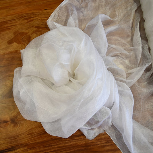 Margilan Rarefied Silk Gauze Fabric Undyed| Tools | Sally Ridgway | Shop Wool, Felt and Fibre Online