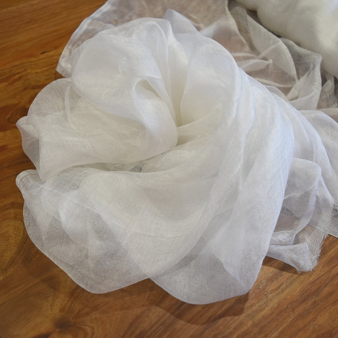 Margilan Rarefied Silk Gauze Fabric Undyed| Tools | Sally Ridgway | Shop Wool, Felt and Fibre Online