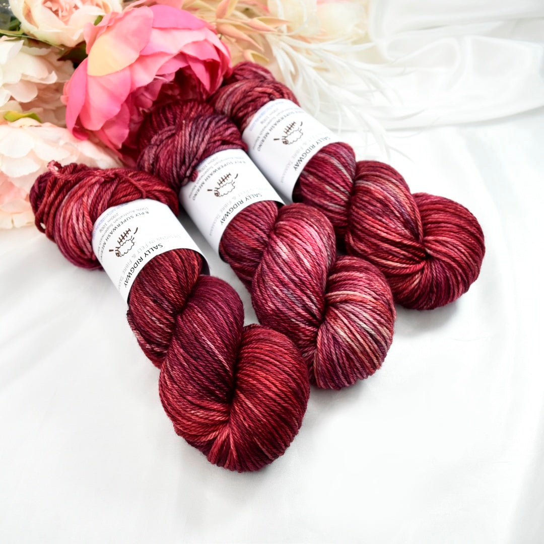 Blackberry 8 Ply Superwash 100% Merino Yarn| 8 Ply Superwash Merino Yarn | Sally Ridgway | Shop Wool, Felt and Fibre Online
