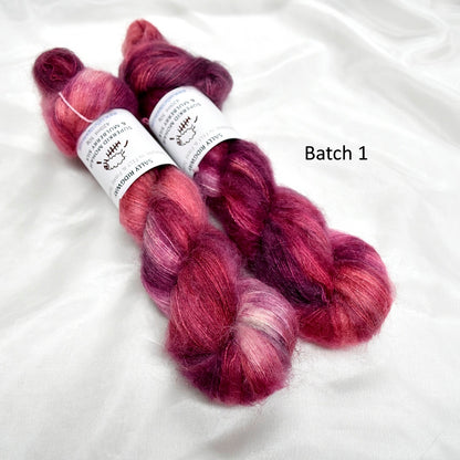 Superkid Mohair & Silk Hand Dyed Blackberry| Mohair Silk | Sally Ridgway | Shop Wool, Felt and Fibre Online