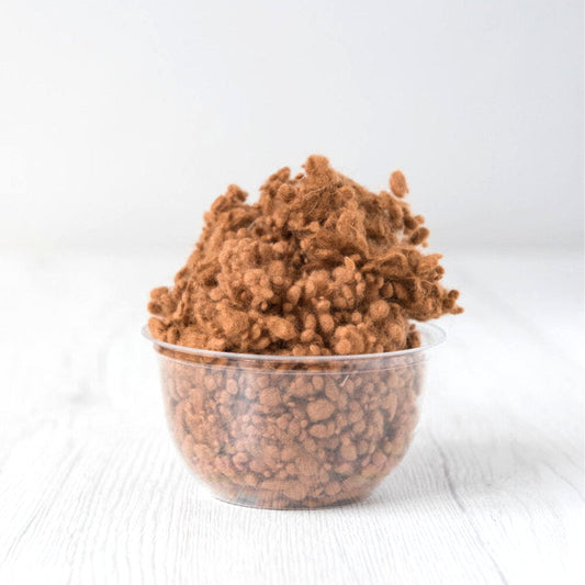 Cinnamon DHG Merino Wool Nepps| Nepps | Sally Ridgway | Shop Wool, Felt and Fibre Online