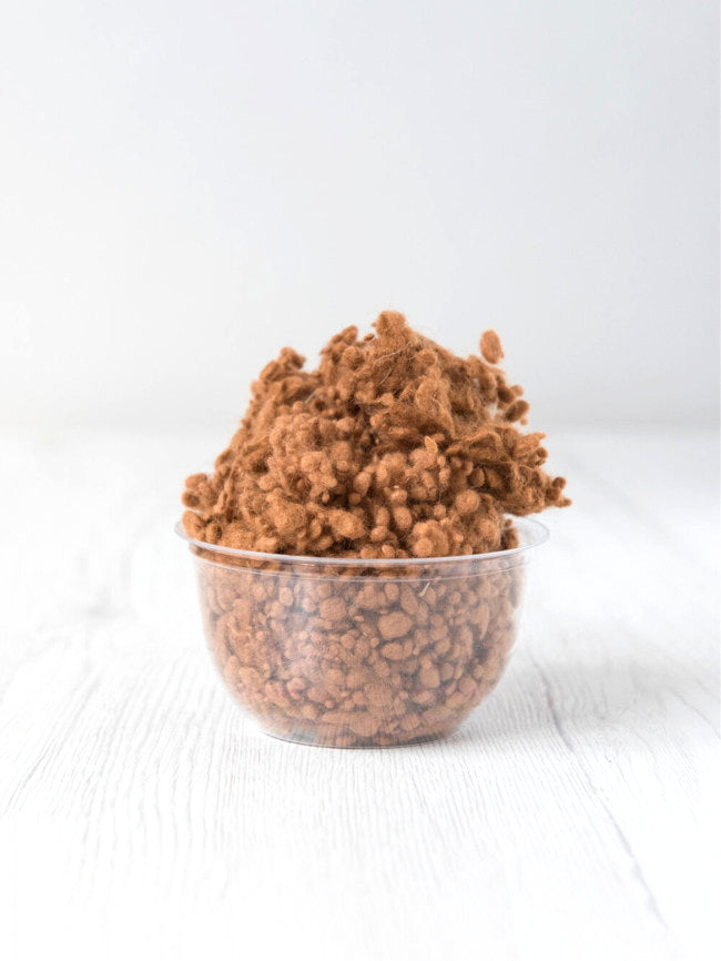 Cinnamon DHG Merino Wool Nepps| Nepps | Sally Ridgway | Shop Wool, Felt and Fibre Online