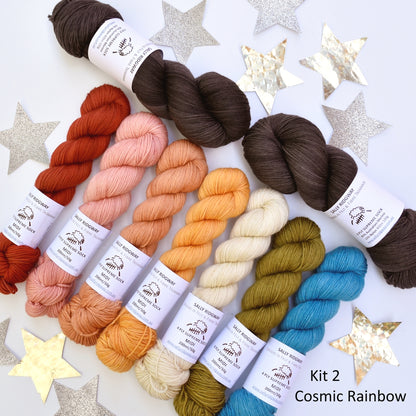 Cosmic Connections MKAL 2025 Yarn Kit 2 - Cosmic Rainbow| Sock Yarn | Sally Ridgway | Shop Wool, Felt and Fibre Online