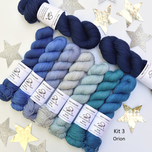 Cosmic Connections MKAL 2025 Yarn Kit 3 - Orion| Sock Yarn | Sally Ridgway | Shop Wool, Felt and Fibre Online