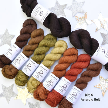 Cosmic Connections MKAL 2025 Yarn Kit 4 - Asteroid Belt| Sock Yarn | Sally Ridgway | Shop Wool, Felt and Fibre Online