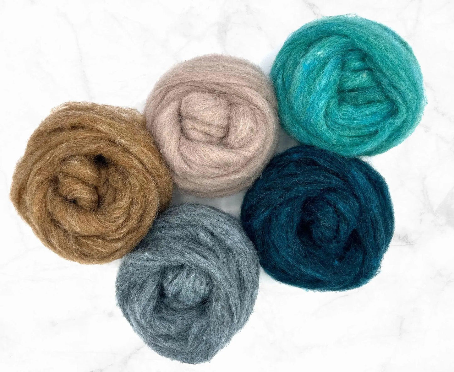 Drift Collection Corriedale Sliver Mixed Bags 125g| Corriedale Wool | Sally Ridgway | Shop Wool, Felt and Fibre Online