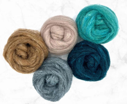 Drift Collection Corriedale Sliver Mixed Bags 125g| Corriedale Wool | Sally Ridgway | Shop Wool, Felt and Fibre Online