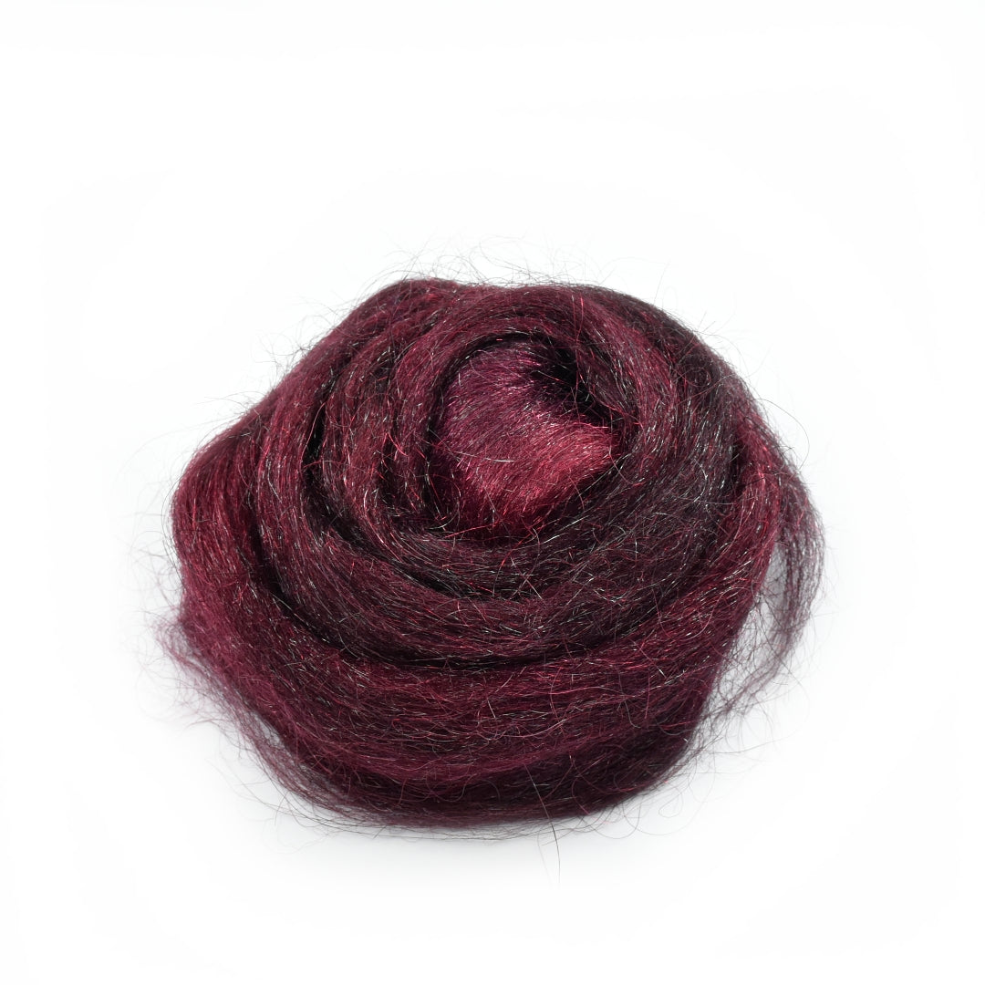 Firestar Fibre Trilobal Nylon Hand Dyed Black Chilli| Firestar Fibre | Sally Ridgway | Shop Wool, Felt and Fibre Online