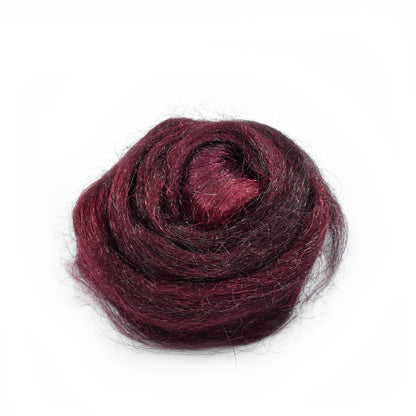 Firestar Fibre Trilobal Nylon Hand Dyed Black Chilli| Firestar Fibre | Sally Ridgway | Shop Wool, Felt and Fibre Online