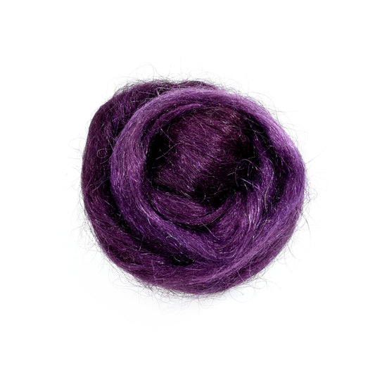 Firestar Fibre Trilobal Nylon Hand Dyed Velvet Plum| Firestar Fibre | Sally Ridgway | Shop Wool, Felt and Fibre Online