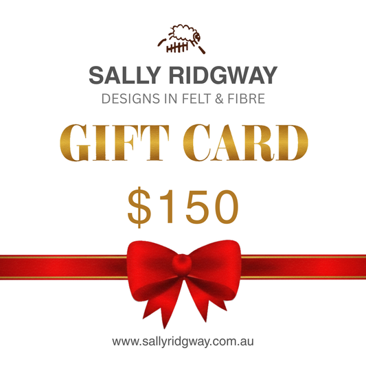 Yarn and Fibre Stash Building Gift Card $150| Gift Card | Sally Ridgway | Shop Wool, Felt and Fibre Online