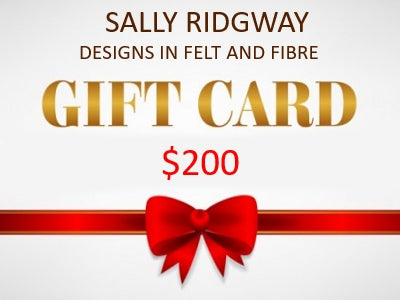 Yarn and Fibre Stash Building Gift Card $200| Gift Card | Sally Ridgway | Shop Wool, Felt and Fibre Online