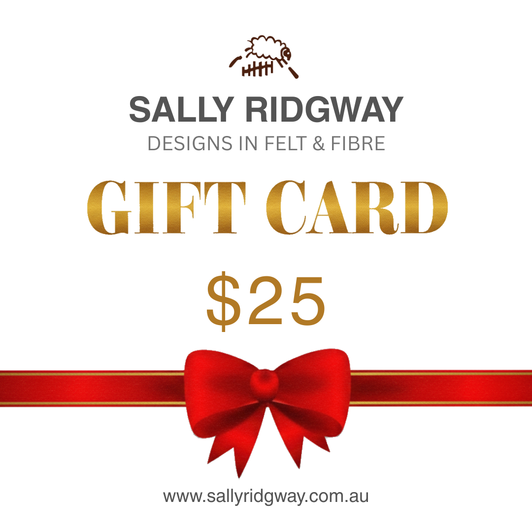 Yarn and Fibre Stash Building Gift Card $25| Gift Card | Sally Ridgway | Shop Wool, Felt and Fibre Online