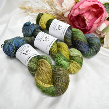 4 ply Supreme Sock Yarn Hand Dyed Thicket 13380| Sock Yarn | Sally Ridgway | Shop Wool, Felt and Fibre Online