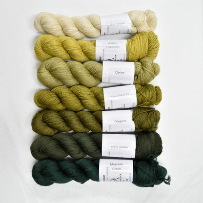 Golden Chartreuse 50g 4 Ply Supreme Sock Midi Half Skein| 4 Ply Midi Skeins | Sally Ridgway | Shop Wool, Felt and Fibre Online