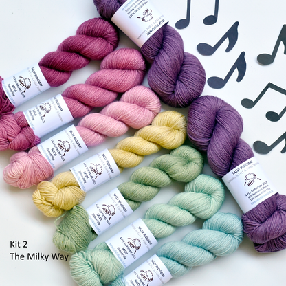 Sky Song MKAL 2026 Yarn Kit 2 - The Milky Way - Sally Ridgway Designs in Felt &amp; Fibre - Australia