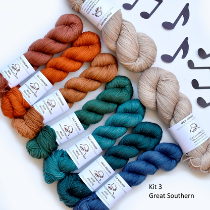 Sky Song MKAL 2026 Yarn Kit 3 - Great Southern - Sally Ridgway Designs in Felt &amp; Fibre - Australia