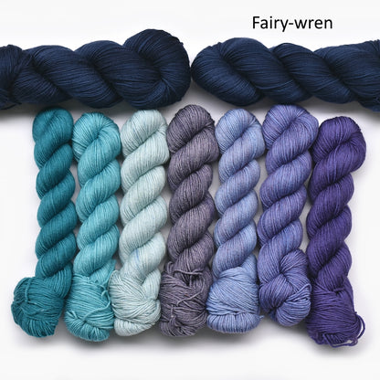 Wings of Wonder 2024 MKAL Yarn Kit Fairy-wren| Sock Yarn | Sally Ridgway | Shop Wool, Felt and Fibre Online