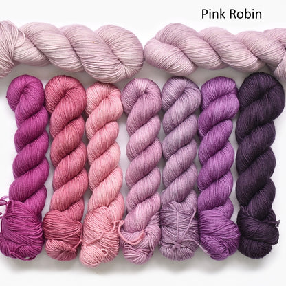 Wings of Wonder 2024 MKAL Yarn Kit Pink Robin| Sock Yarn | Sally Ridgway | Shop Wool, Felt and Fibre Online