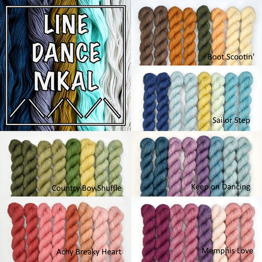 Line Dance MKAL - Yarn Kit| Sock Yarn | Sally Ridgway | Shop Wool, Felt and Fibre Online