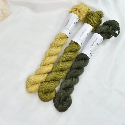 Mini Skeins 4 Ply Supreme Sock Yarn Olive Grove| 4 Ply Mini Skein | Sally Ridgway | Shop Wool, Felt and Fibre Online