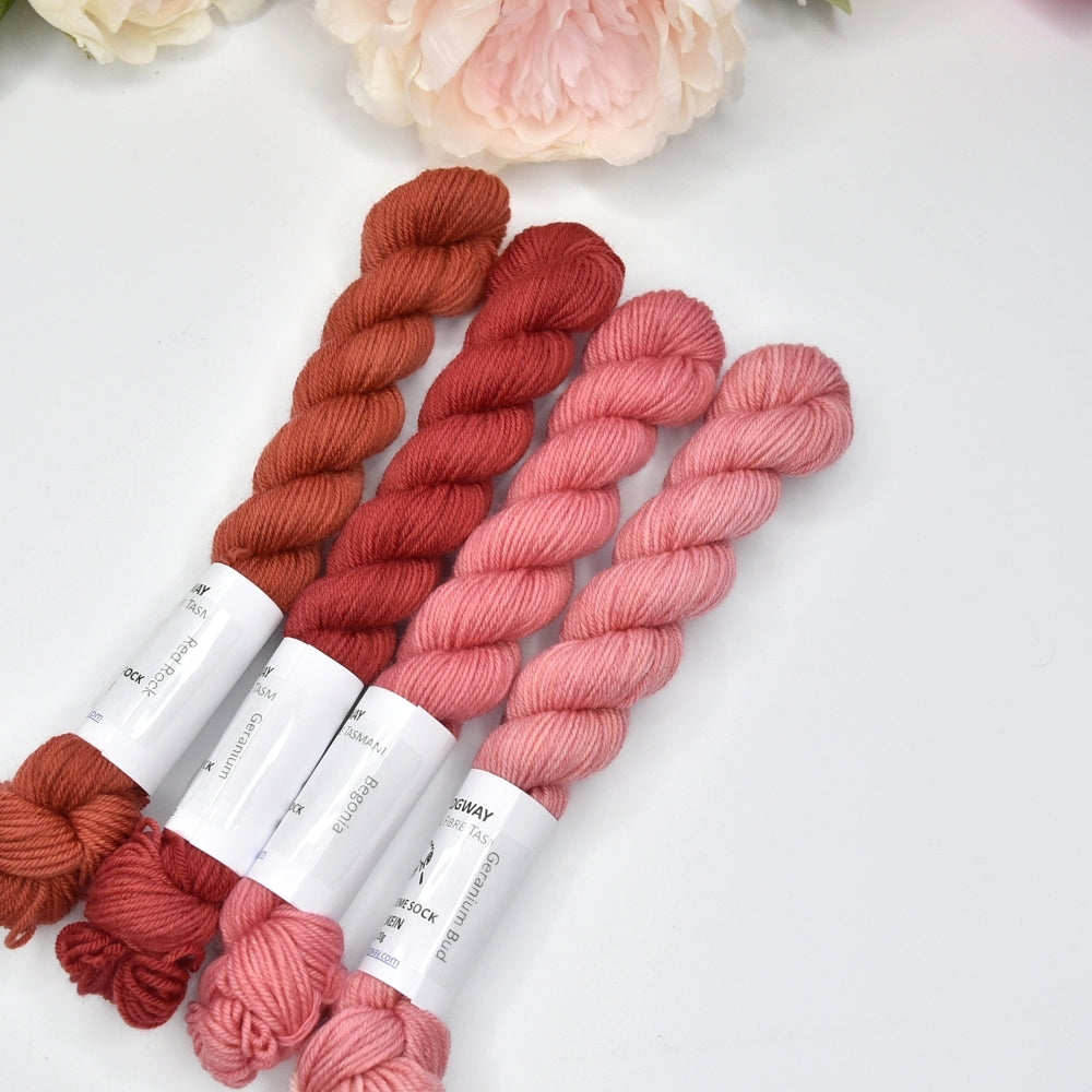 Mini Skeins 4 Ply Supreme Sock Yarn Red Rock| Mini Skeins | Sally Ridgway | Shop Wool, Felt and Fibre Online