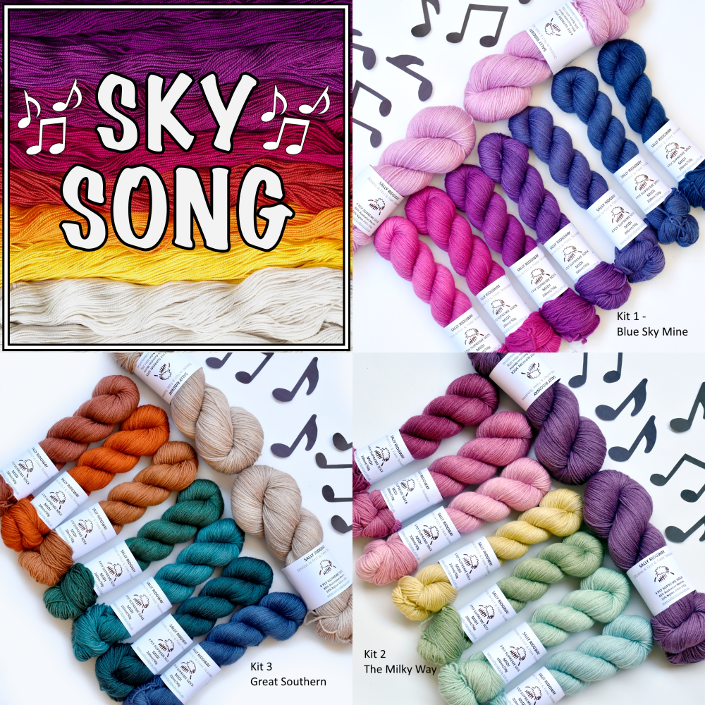 Sky Song MKAL 2026 Yarn Kit 2 - The Milky Way - Sally Ridgway Designs in Felt &amp; Fibre - Australia