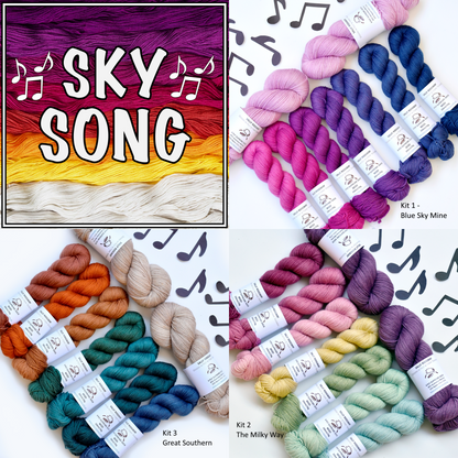 Sky Song MKAL 2026 Yarn Kit 3 - Great Southern - Sally Ridgway Designs in Felt &amp; Fibre - Australia