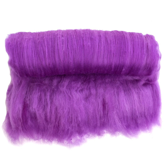 Tasmanian Merino Wool Carded Batts Hand Dyed Purple 13316| Merino Wool Batts | Sally Ridgway | Shop Wool, Felt and Fibre Online